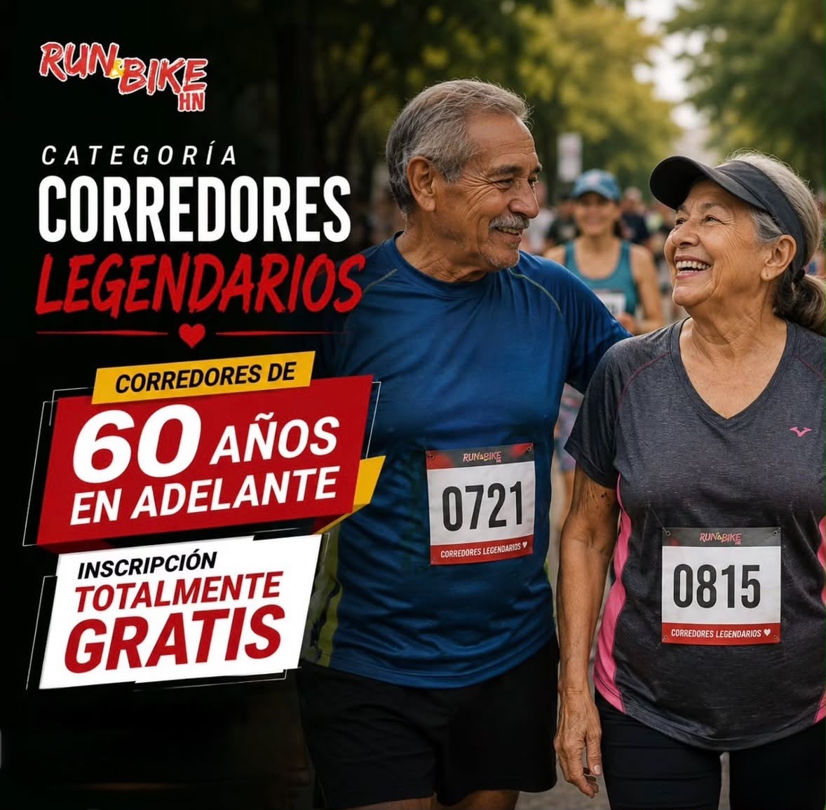 Categoría Corredores Legendarios — 60 años en adelante